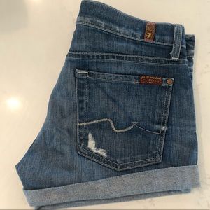 7 for All Mankind Jean Shorts - 27